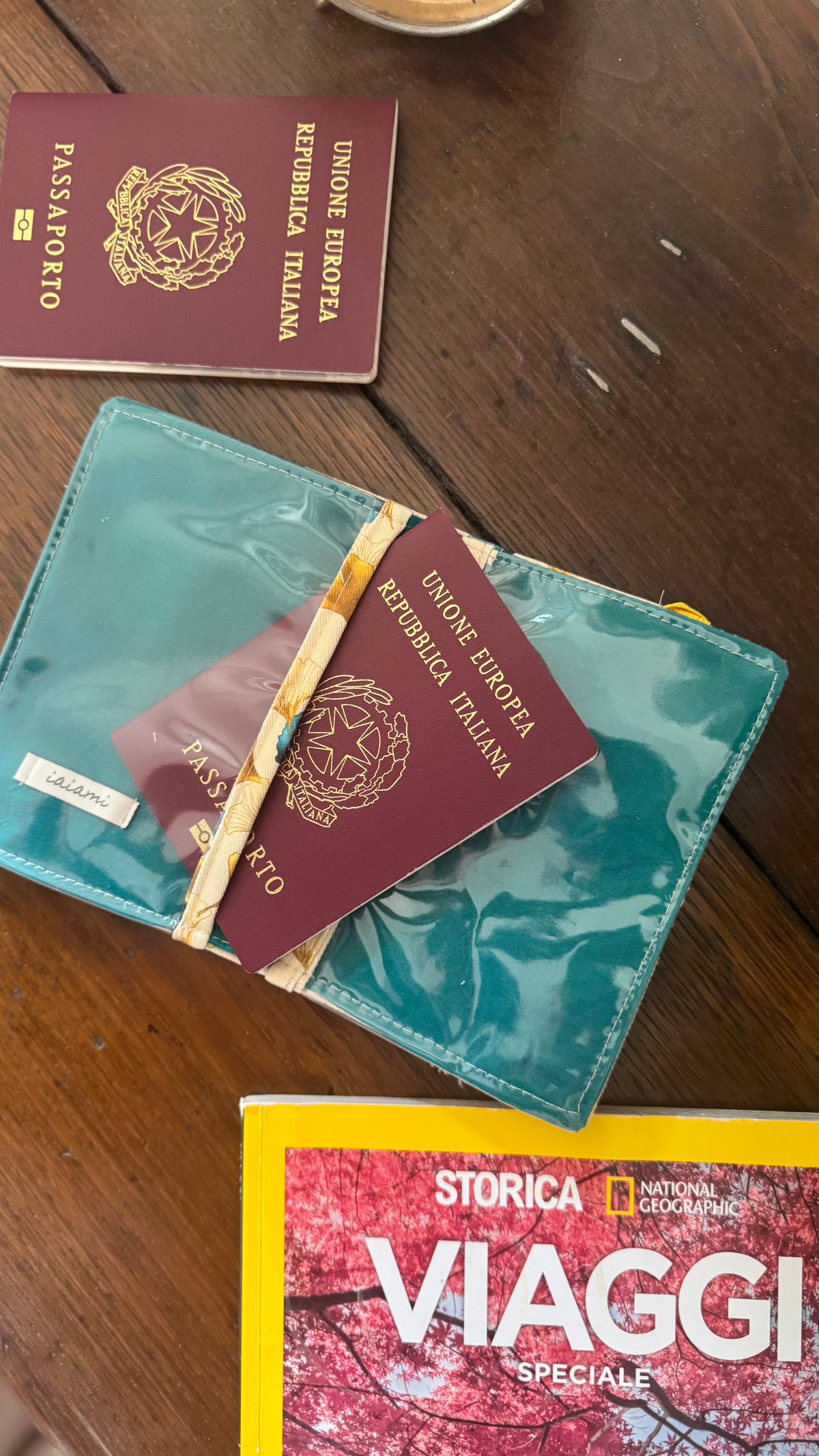 Porta Passaporto - Gingko light