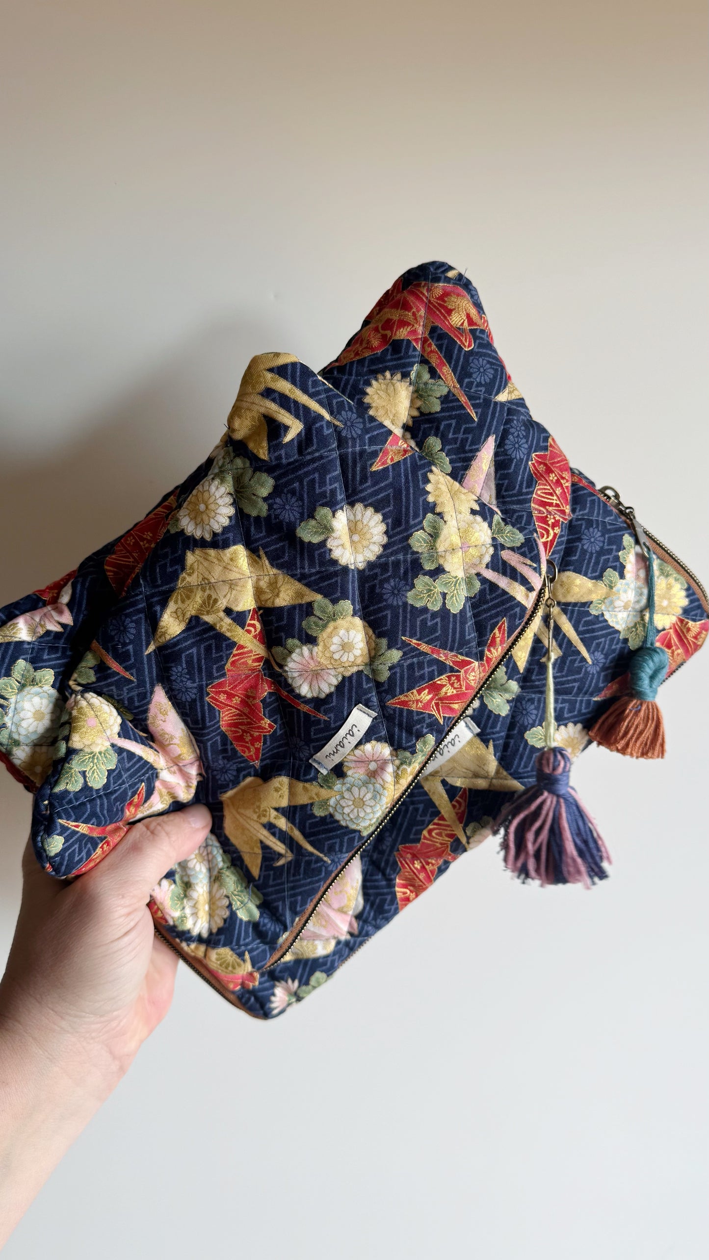 Pochette trapuntata - Origami Blue (Nippori)