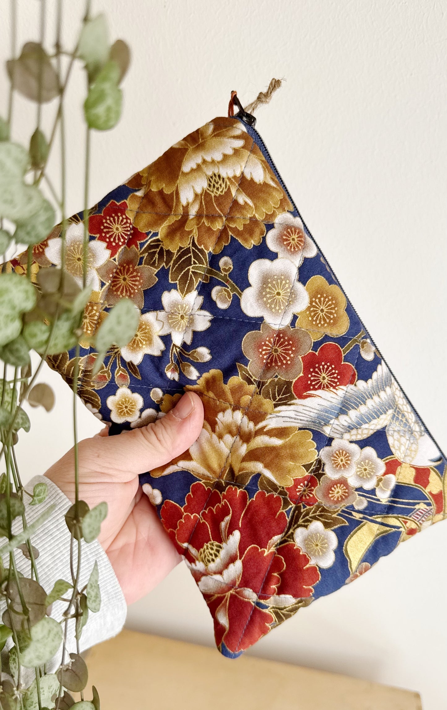 Pochette trapuntata - Blue Airone (Nippori)