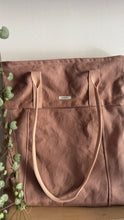 Load image into Gallery viewer, Tote Bag Tamalito - Rosa cipria /Rosa & Arancione (Stripes)