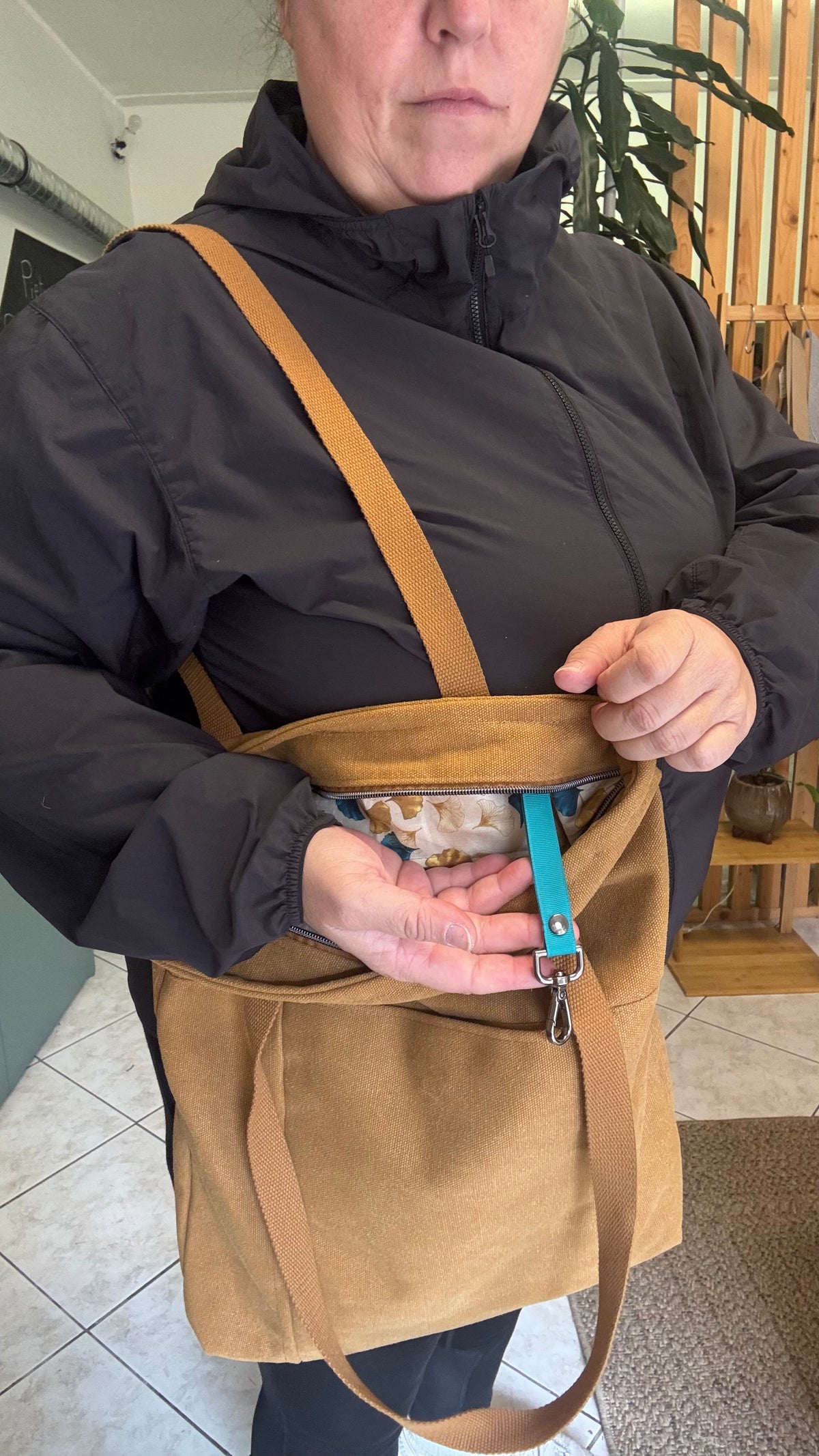 Tote Bag Tamalito - Curry / Gingko Light