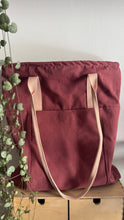 Load image into Gallery viewer, Tote Bag Tamalito - Rosa acceso /Rosa & violetto (Stripes)