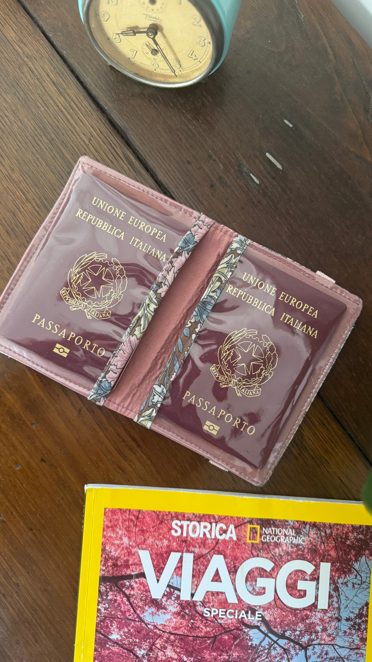 Porta Passaporto - Foglie (Hanbok)