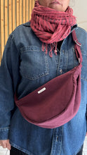 Carica l'immagine nel visualizzatore di Gallery, Moon Bag - Bordeaux/Airone (Nippori)