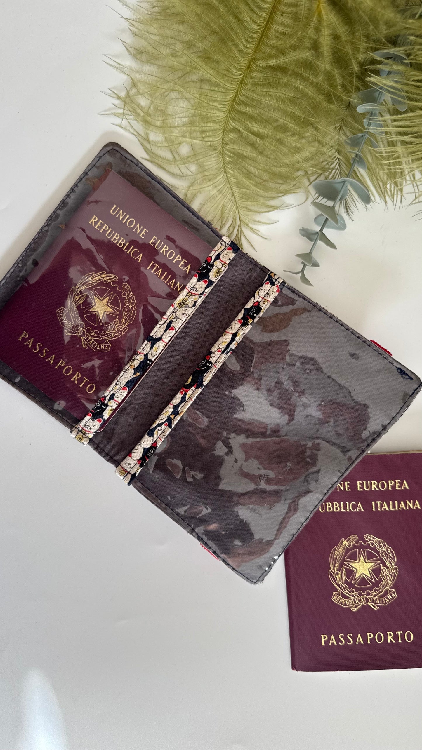 Porta Passaporto - Gatto della fortuna (Nippori)