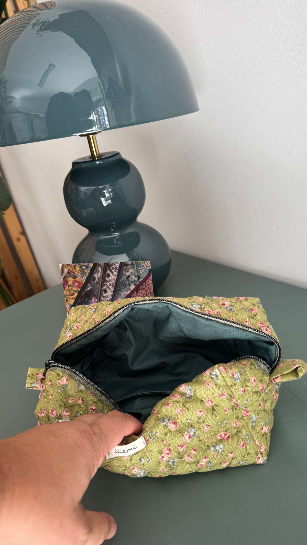 Cubotto trapuntato - Fiorellini Verde (Hanbok)