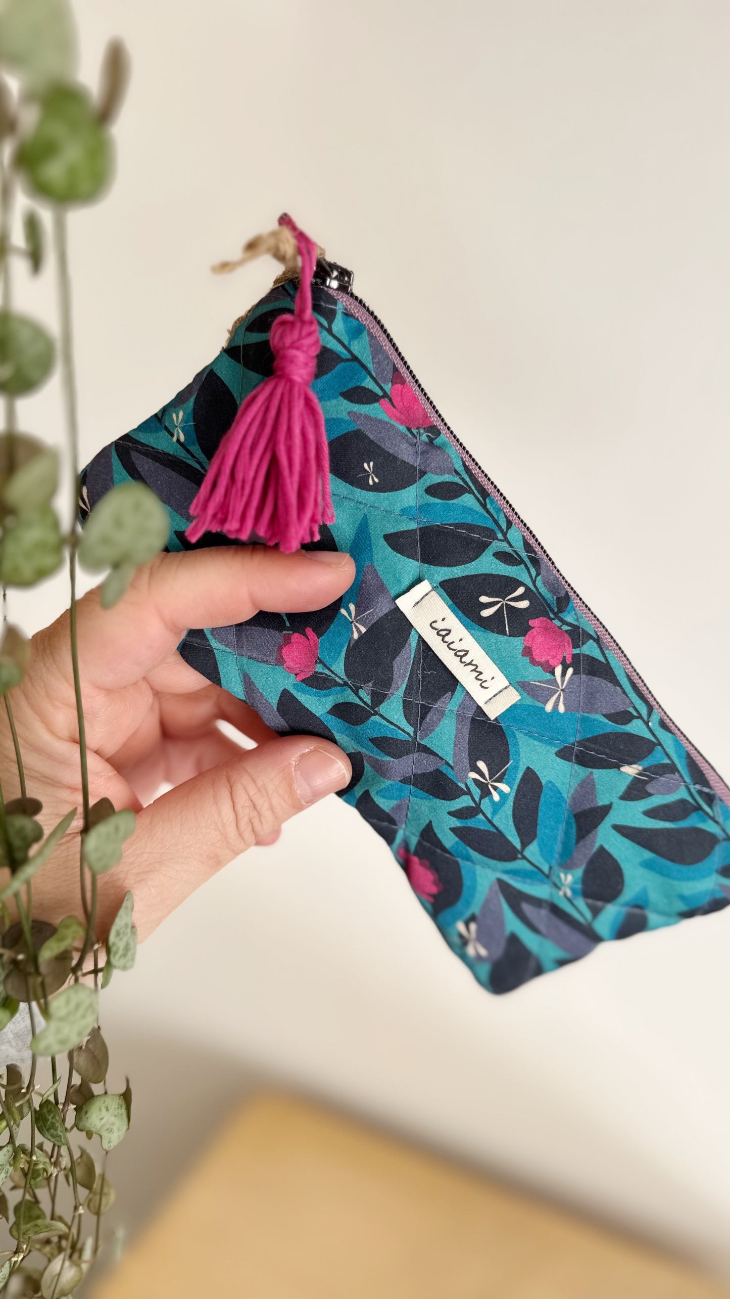 Astuccio trapuntato (Porta occhiali) - Libellule