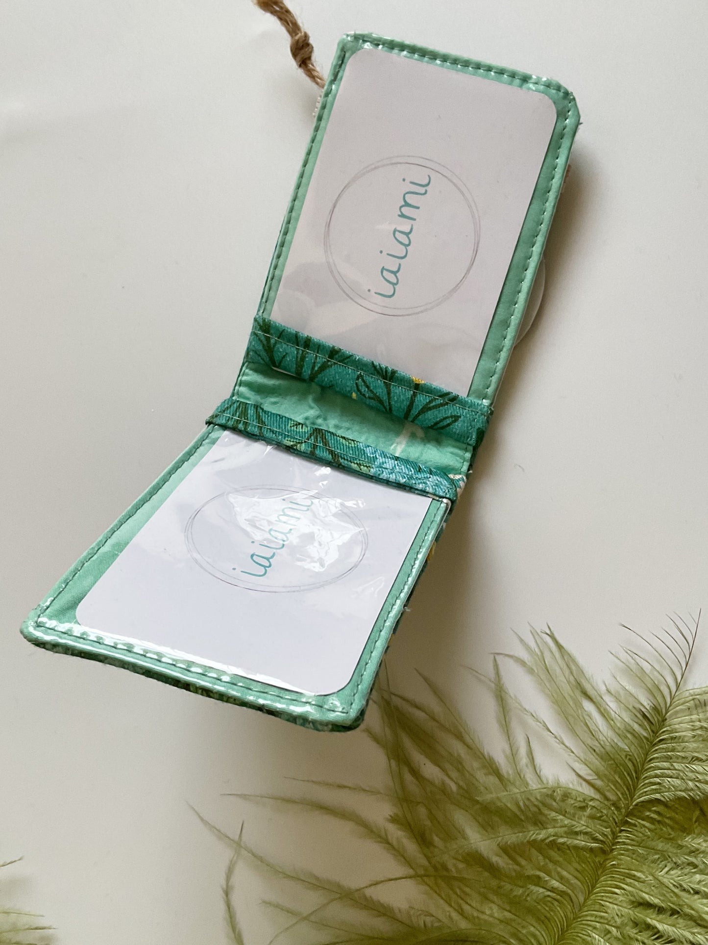 Pocket card - Flowers green