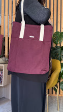 Load image into Gallery viewer, Tote Bag Tamalito - Bordeaux / Pavone viola (Nippori)