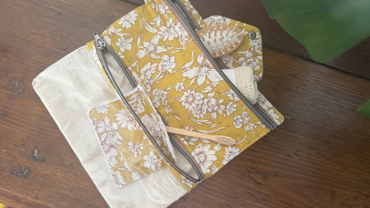 Beauty Burrito - Fiori Stilizzati Giallo Senape (Hanbok)