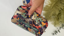Load image into Gallery viewer, Pocket Pochette (Maxi) con tasca - blue& gold(Nippori)