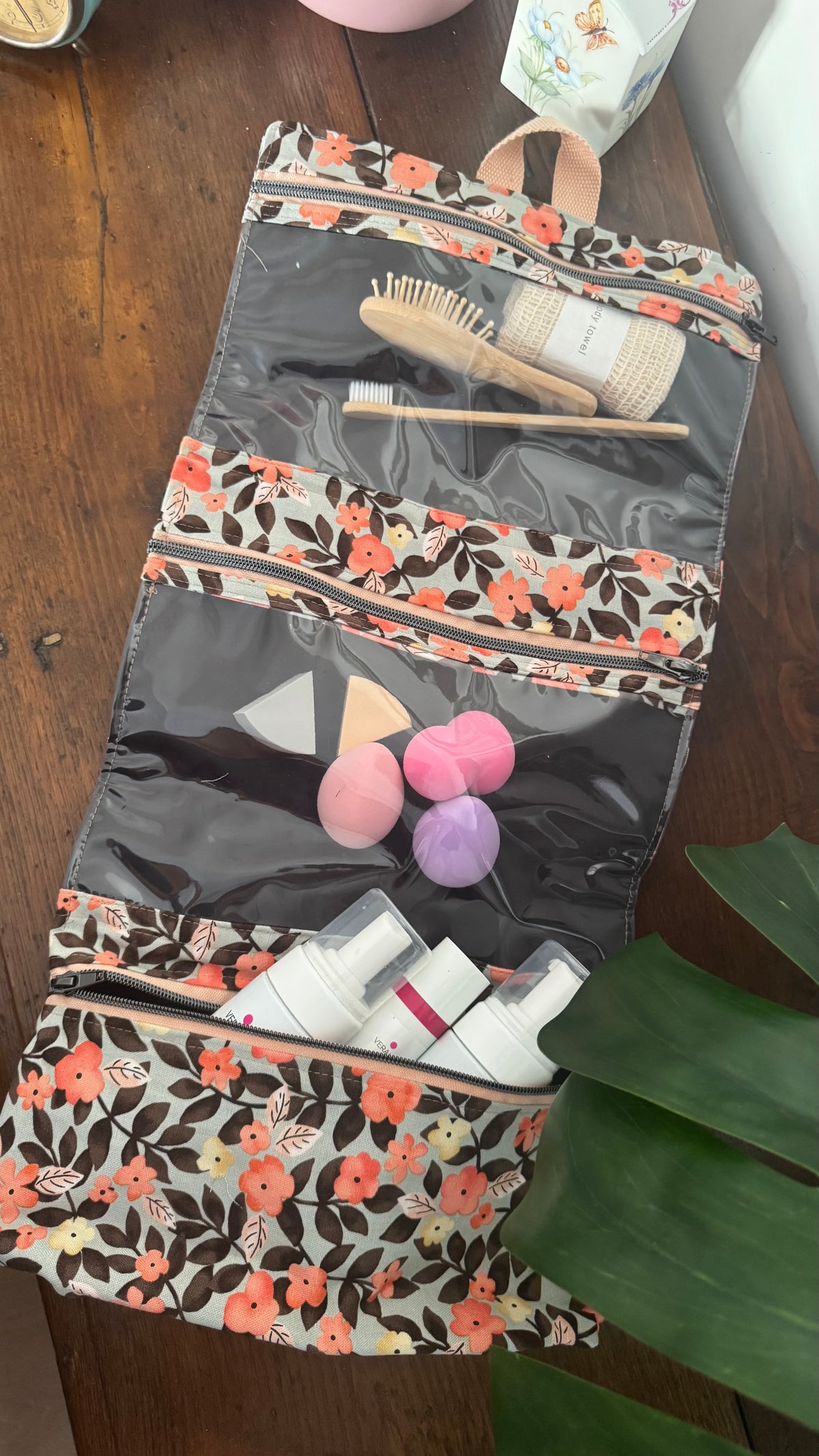 Beauty Burrito MAXI- Fiori Arancio Grey (HANBOK)