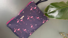 Carica l'immagine nel visualizzatore di Gallery, Gocce pochette Media (idrorepellente) - Fenicotteri