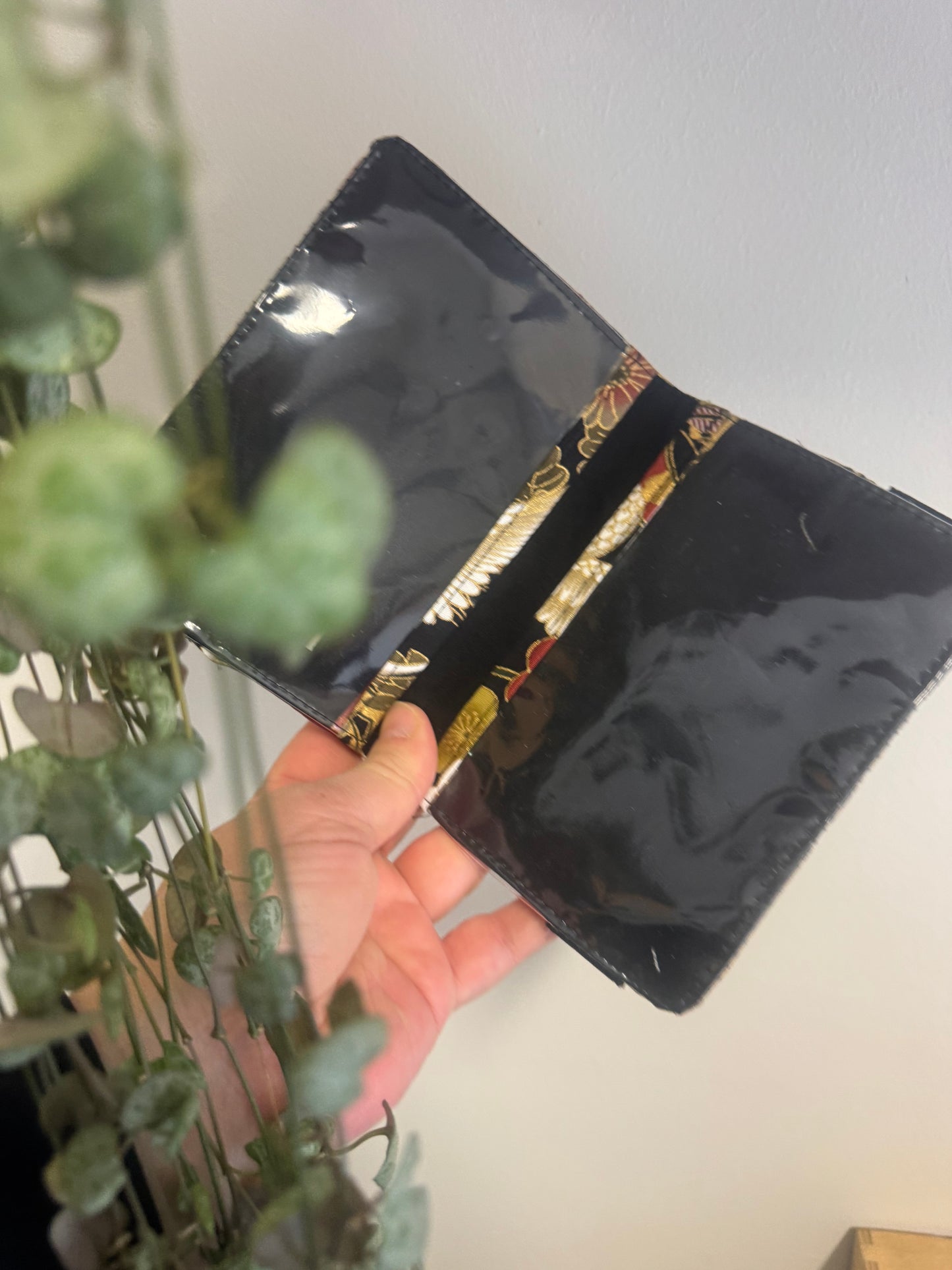 Porta Passaporto - Airone Black & Gold (Nippori)