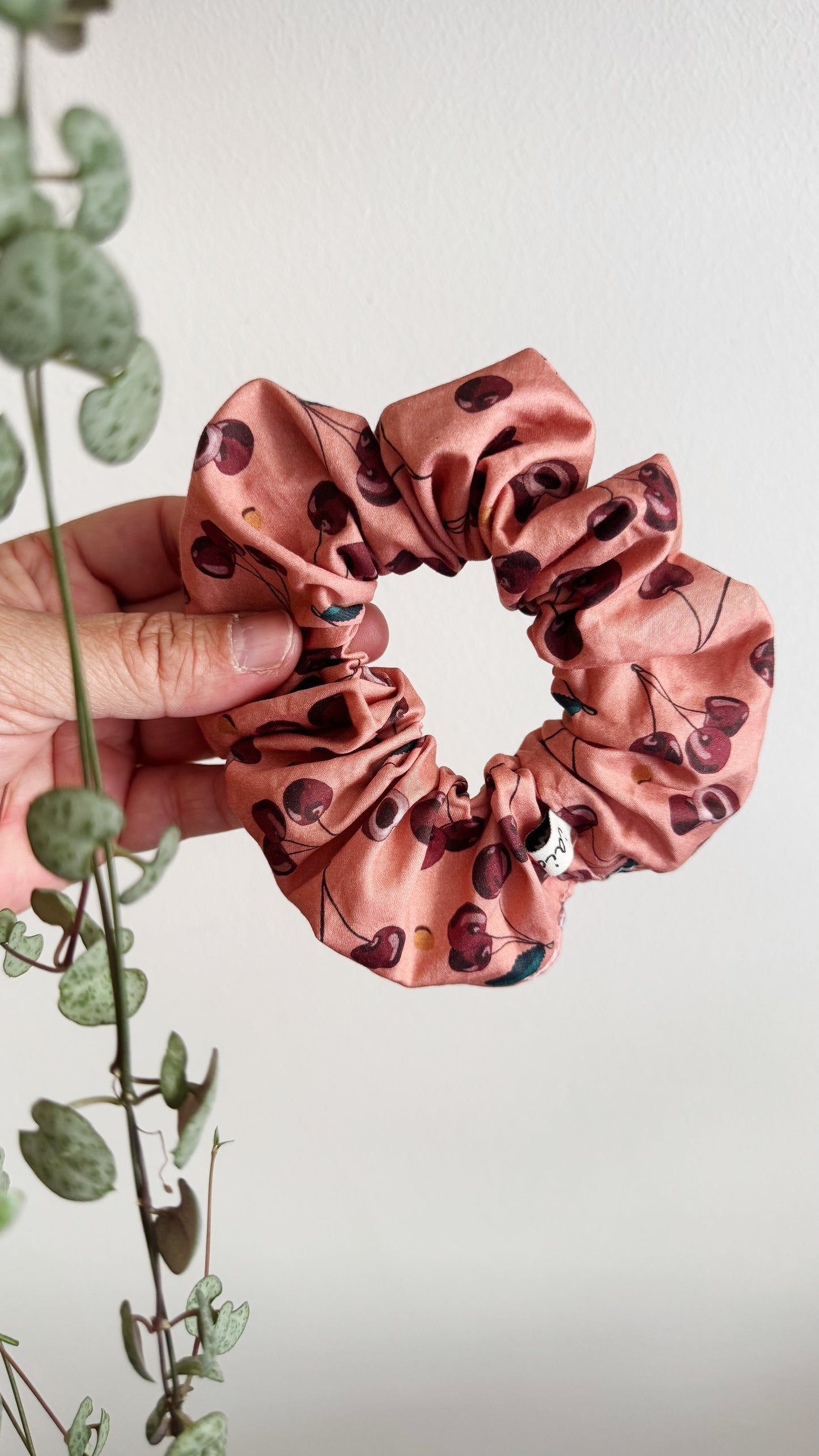 Scrunchie - Ciliegie Salmone
