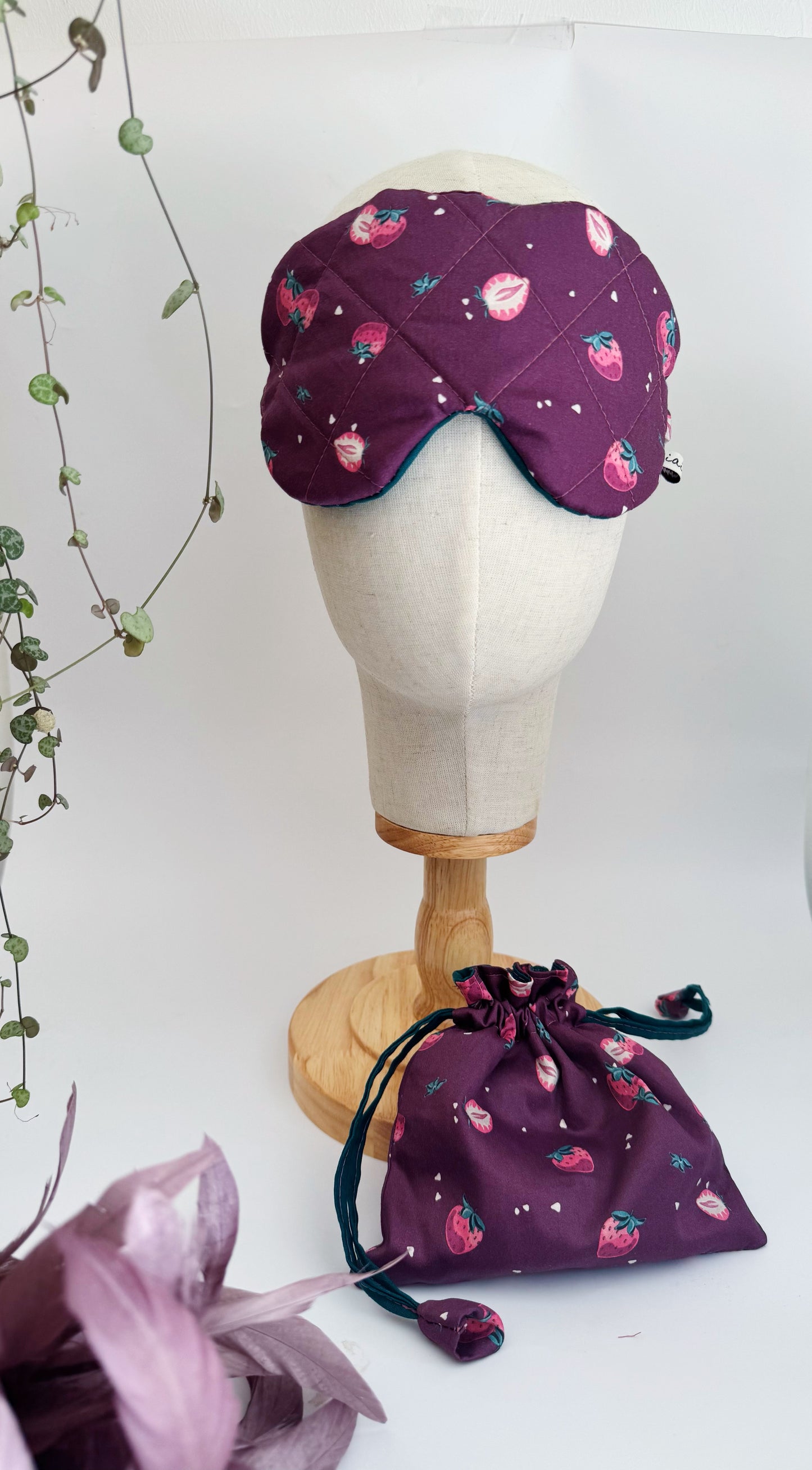 Set Nuvola (sleep Mask + sacchetto) - Fragole