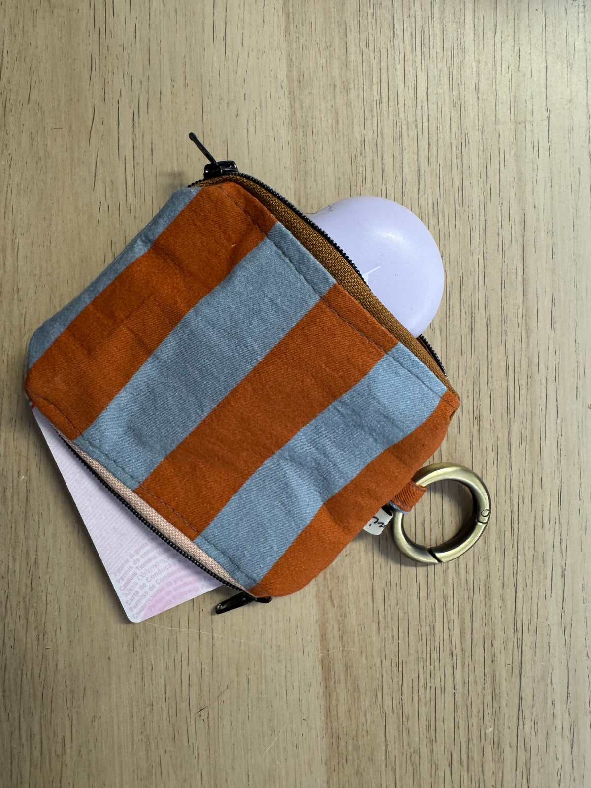 Duetto - Righe mattone-grigio (Stripes)