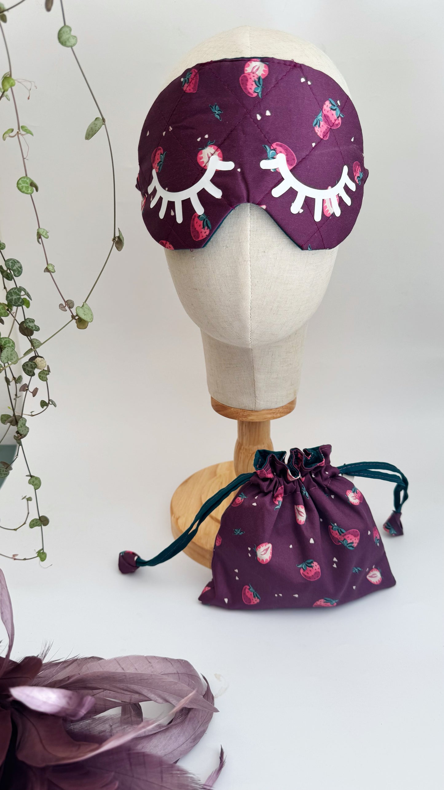 Nuvola (sleep mask) - Fragole con occhietti