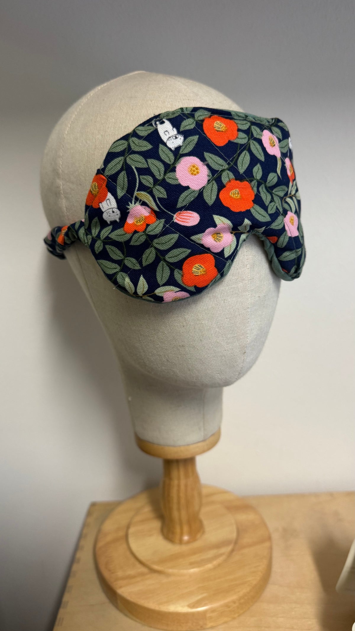 Nuvola (sleep mask) - Fiori Arancio Gattini (Hanbok)