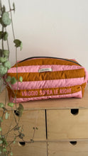 Load image into Gallery viewer, Cubotto trapuntato - Rosa & Cammello (Stripes)