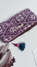 Carica l'immagine nel visualizzatore di Gallery, Pochette Mini - Geometrica viola double face