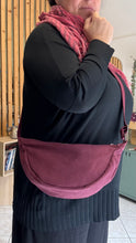 Carica l'immagine nel visualizzatore di Gallery, Moon Bag - Bordeaux/Airone (Nippori)