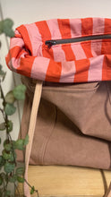 Load image into Gallery viewer, Tote Bag Tamalito - Rosa cipria /Rosa & Arancione (Stripes)