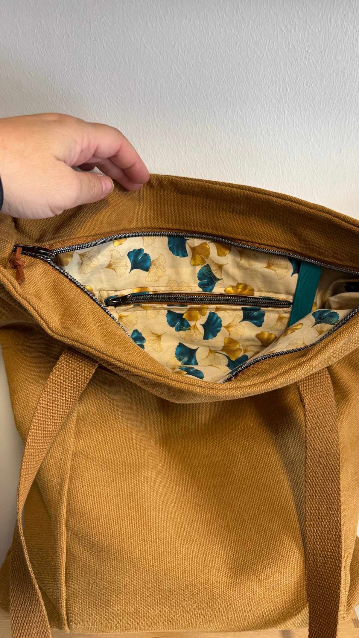 Tote Bag Tamalito - Curry /  Gingko Light