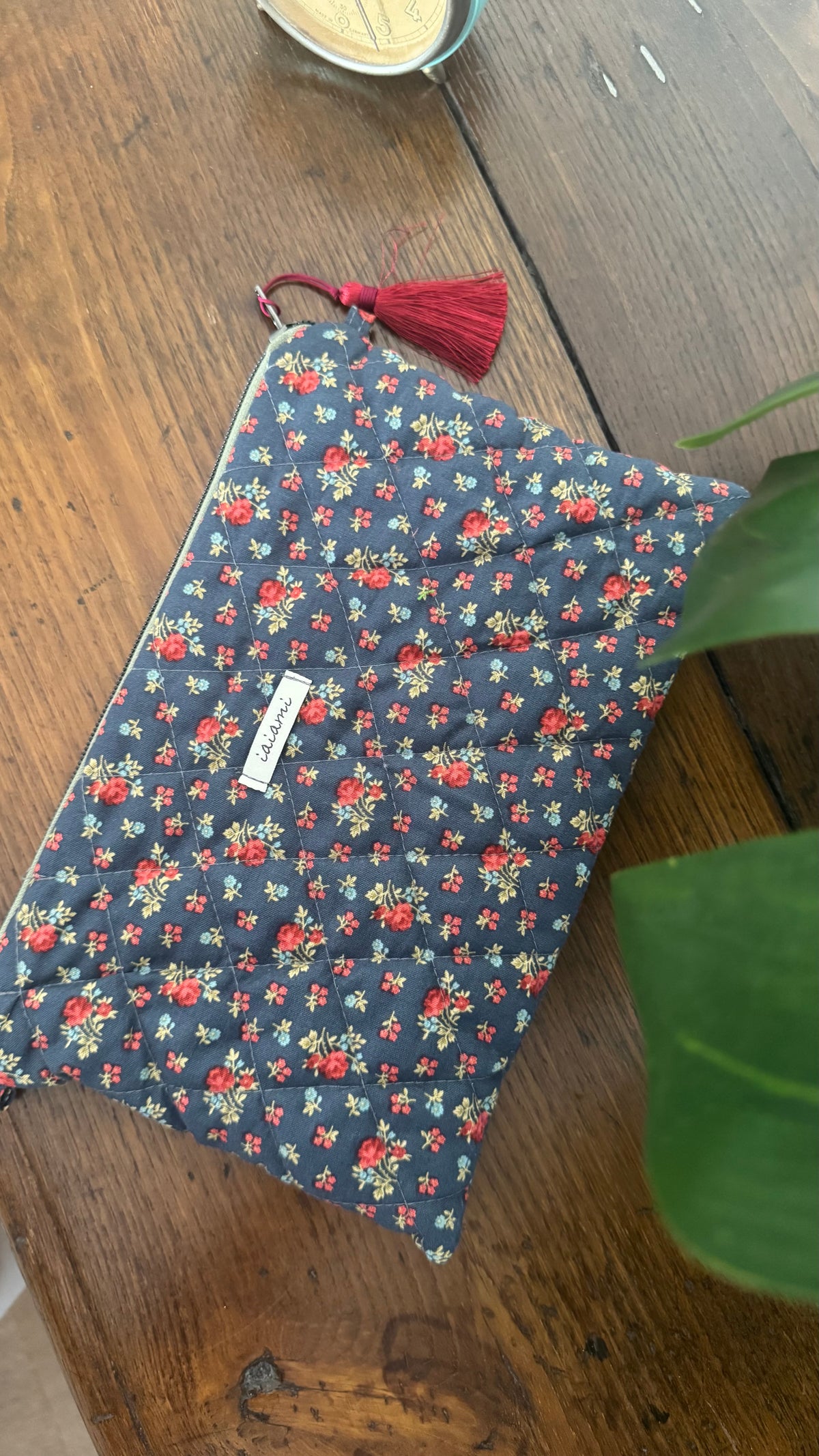 Pochette trapuntata Maxi - Roselline Rosse (Hanbok)