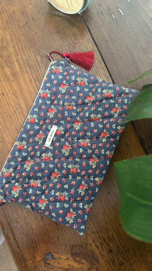 Pochette trapuntata Maxi - Roselline Rosse (Hanbok)