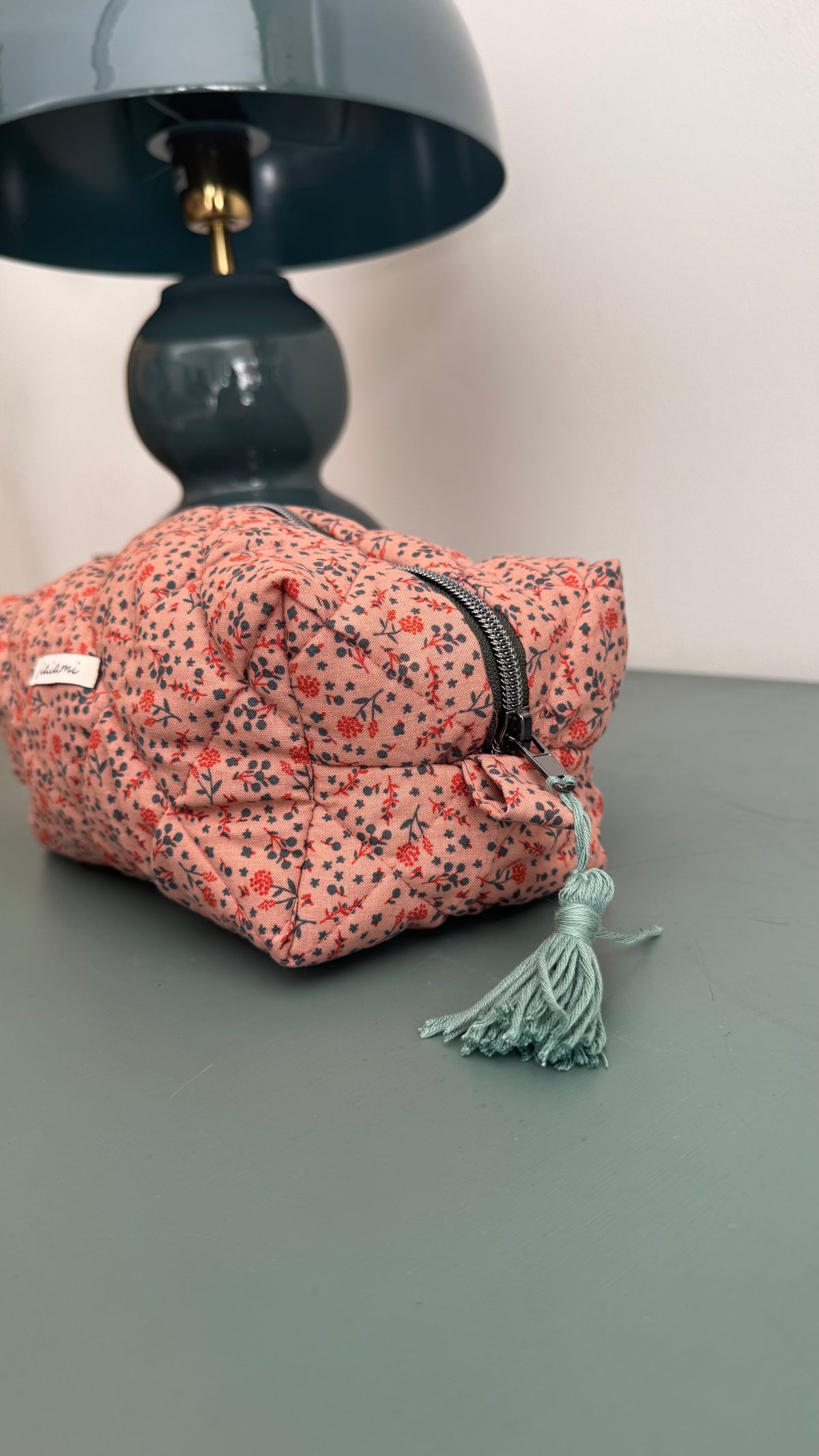 Cubotto trapuntato - Fiorellini e Foglie Verdi (Hanbok)