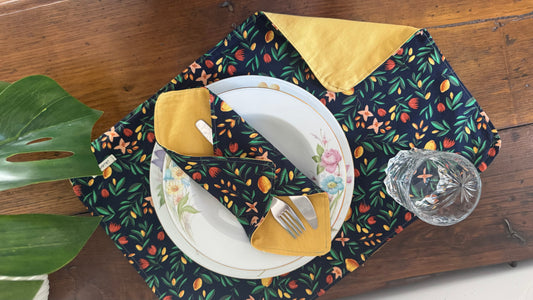 Tovaglietta americana - Fiori e Limoni (Hanbok)