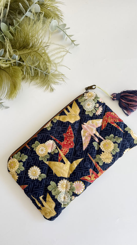 Pochette trapuntata - Origami Blue (Nippori)