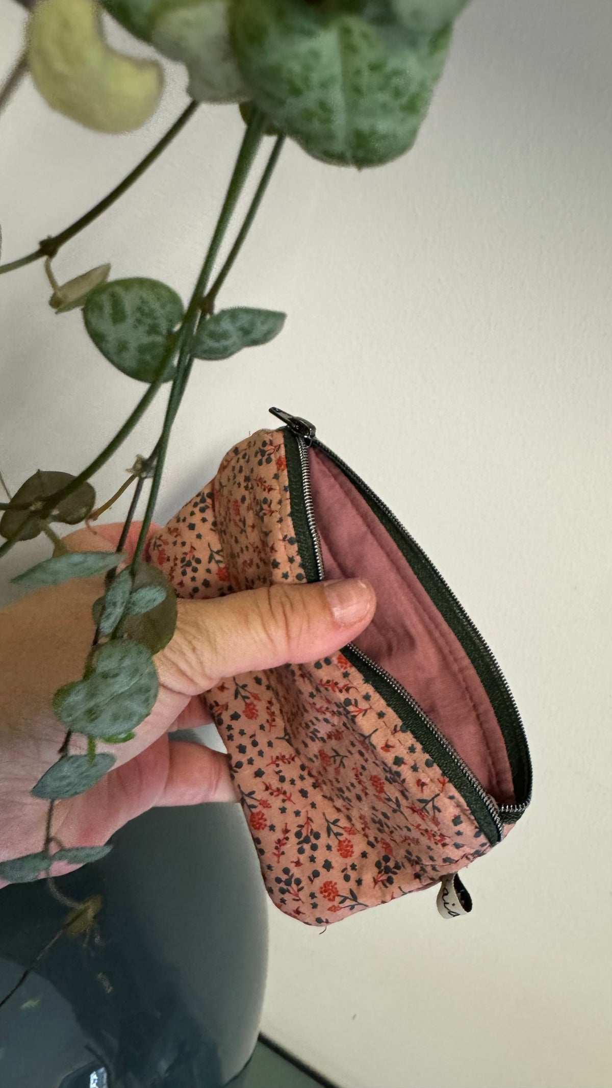 Pocket Pochette (Mini) - Fiori e Foglie Verdi (Hanbok)