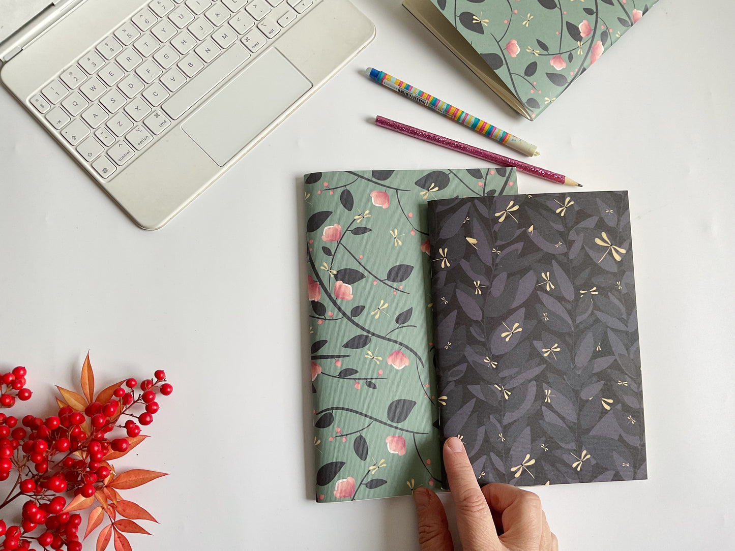 Quaderno Maxi - Magnolie e Libellule