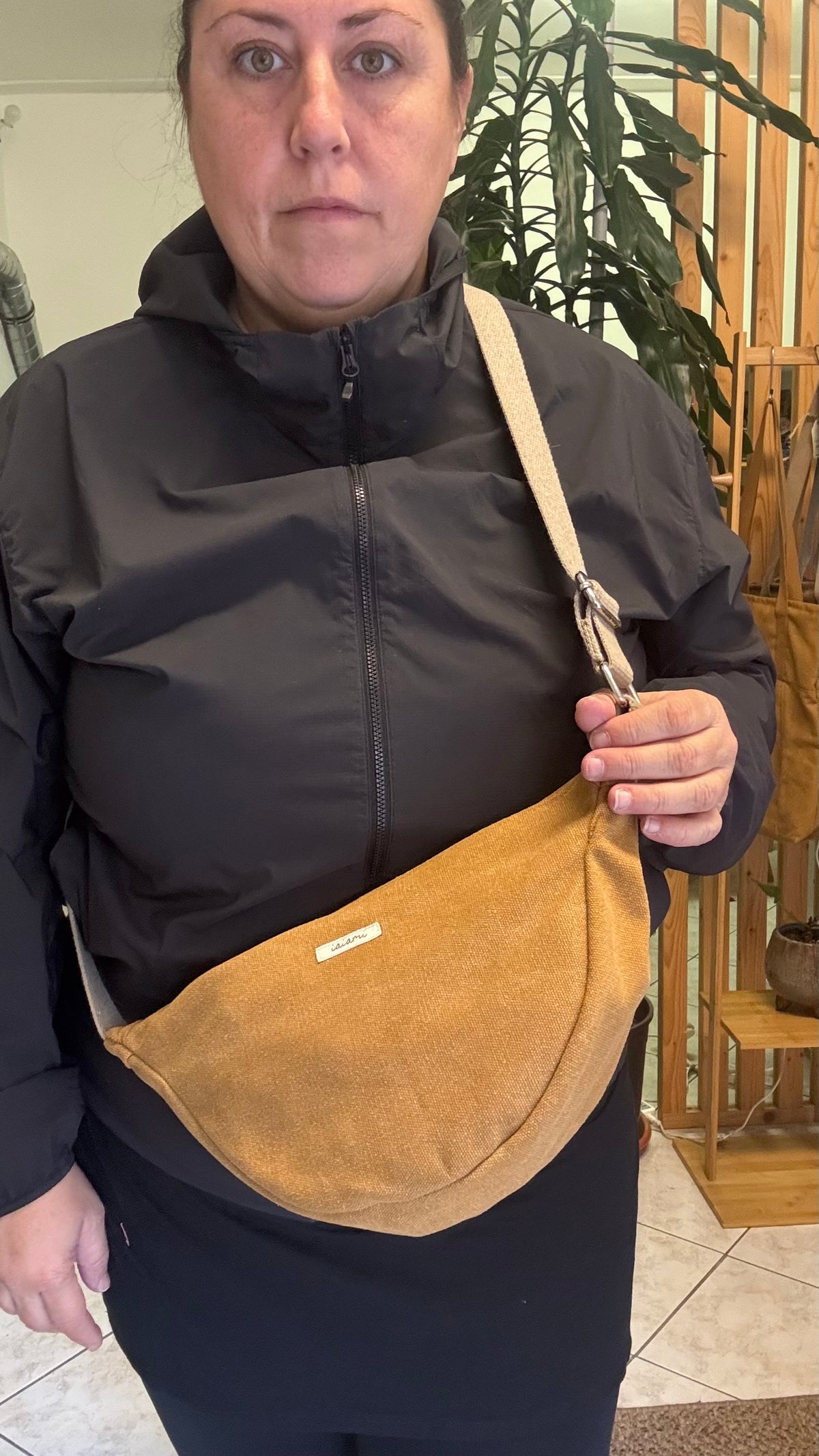 Moon Bag - Curry / Fiori Avana (Hanbok)