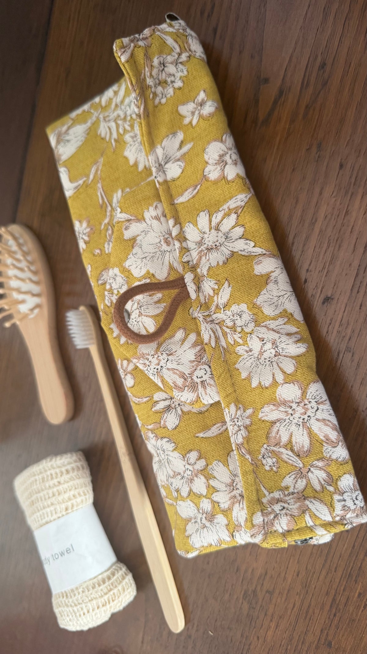 Beauty Burrito - Fiori Stilizzati Giallo Senape (Hanbok)