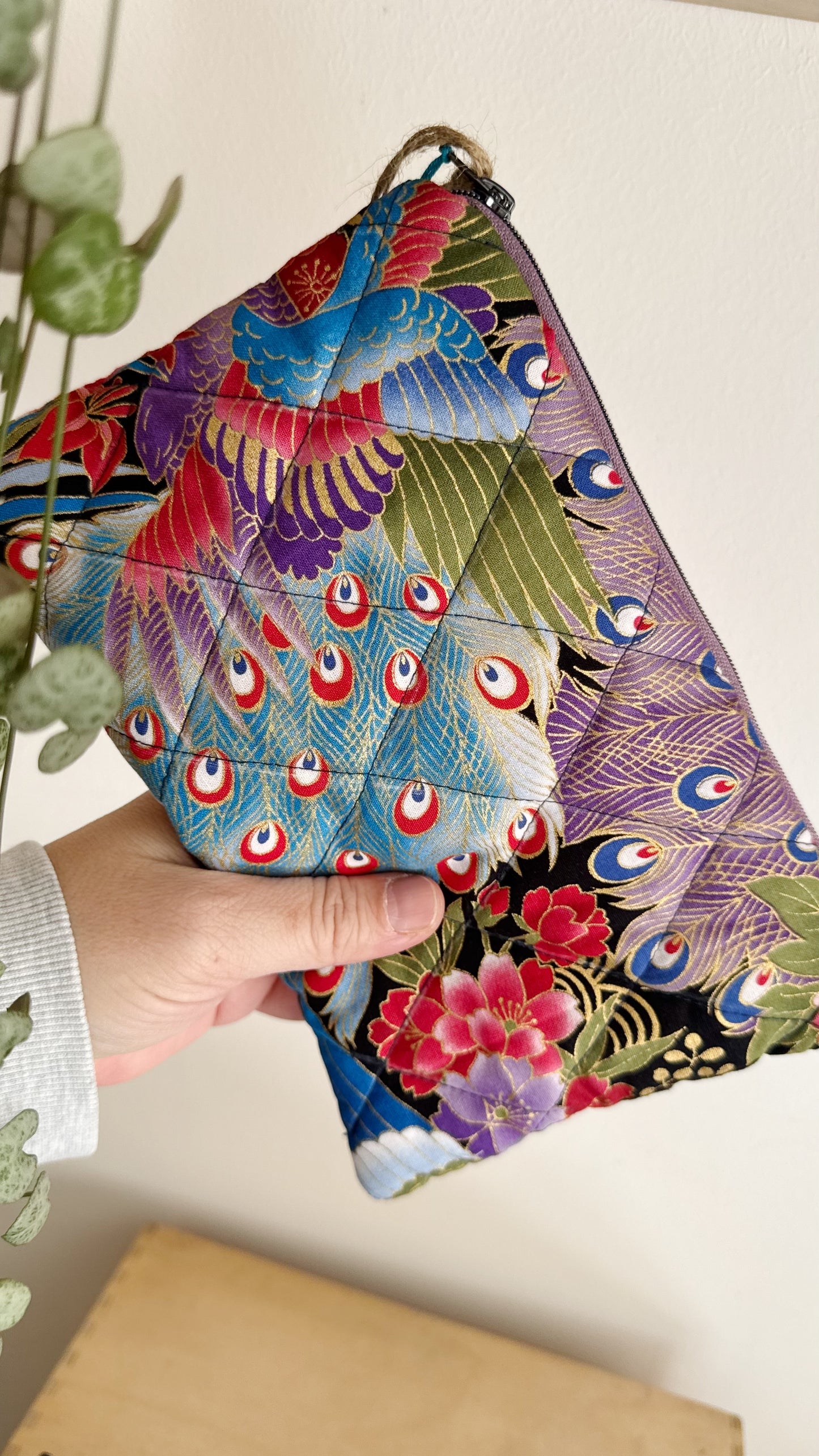 Pochette trapuntata - Pavone 1 (Nippori)