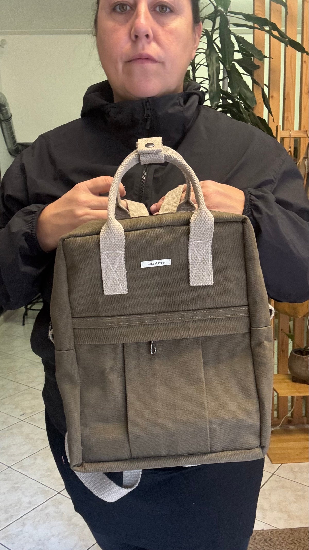 Zaino Tamalito (mini) - Verde Oliva/Pavone (Nippori)