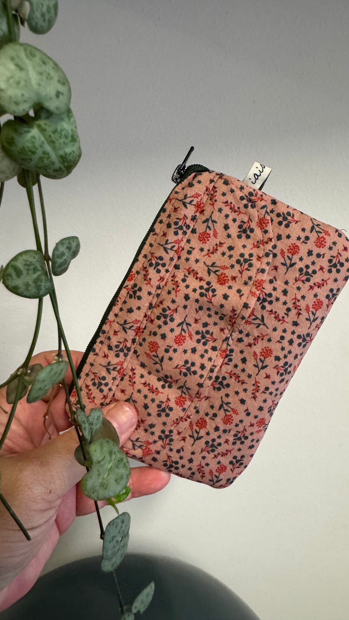Pocket Pochette (Mini) - Fiori e Foglie Verdi (Hanbok)