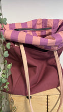 Load image into Gallery viewer, Tote Bag Tamalito - Rosa acceso /Rosa &amp; violetto (Stripes)
