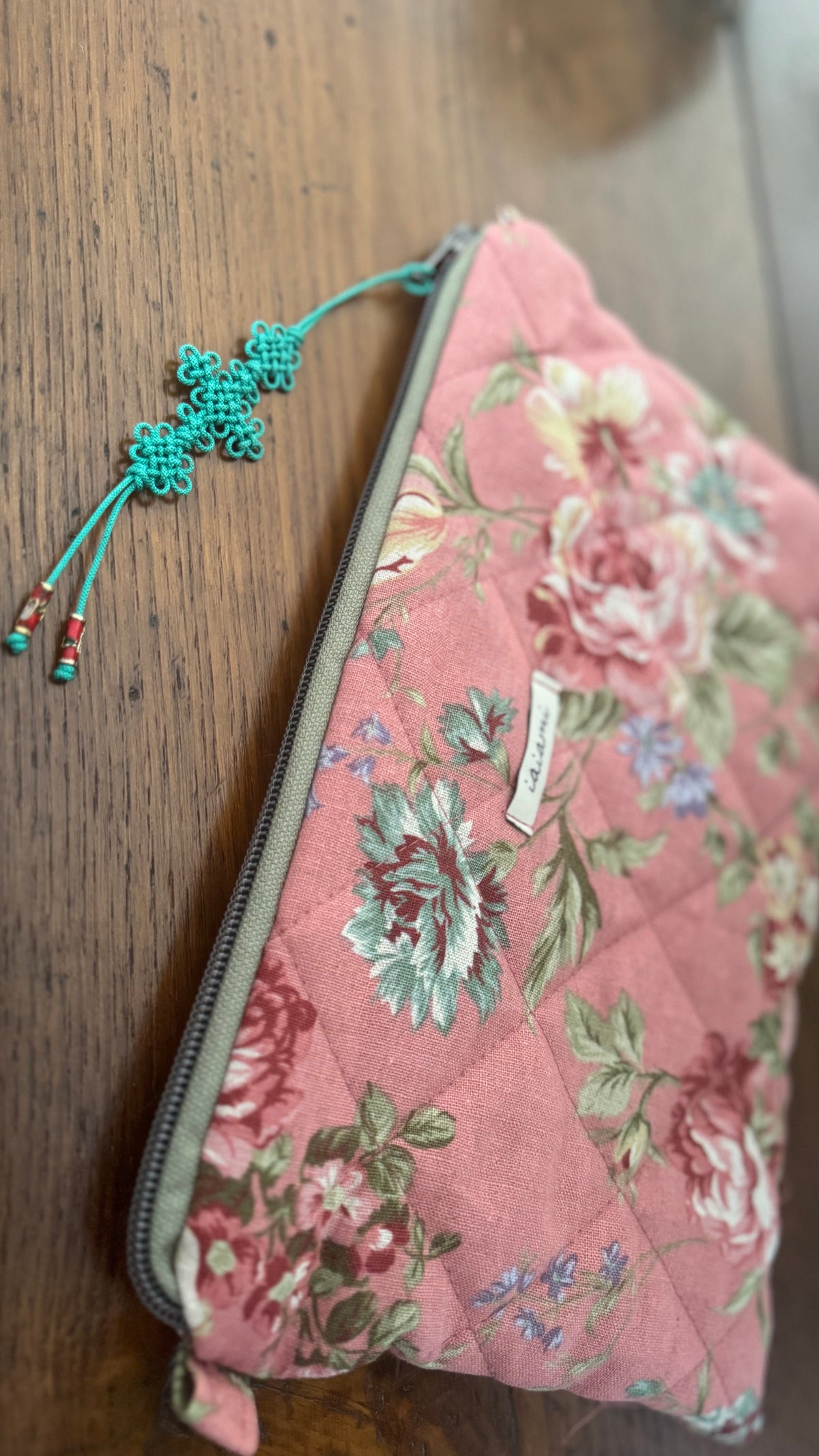 Pochette trapuntata Maxi - Rose con Maedeup nodino coreano(Hanbok) (Copia)