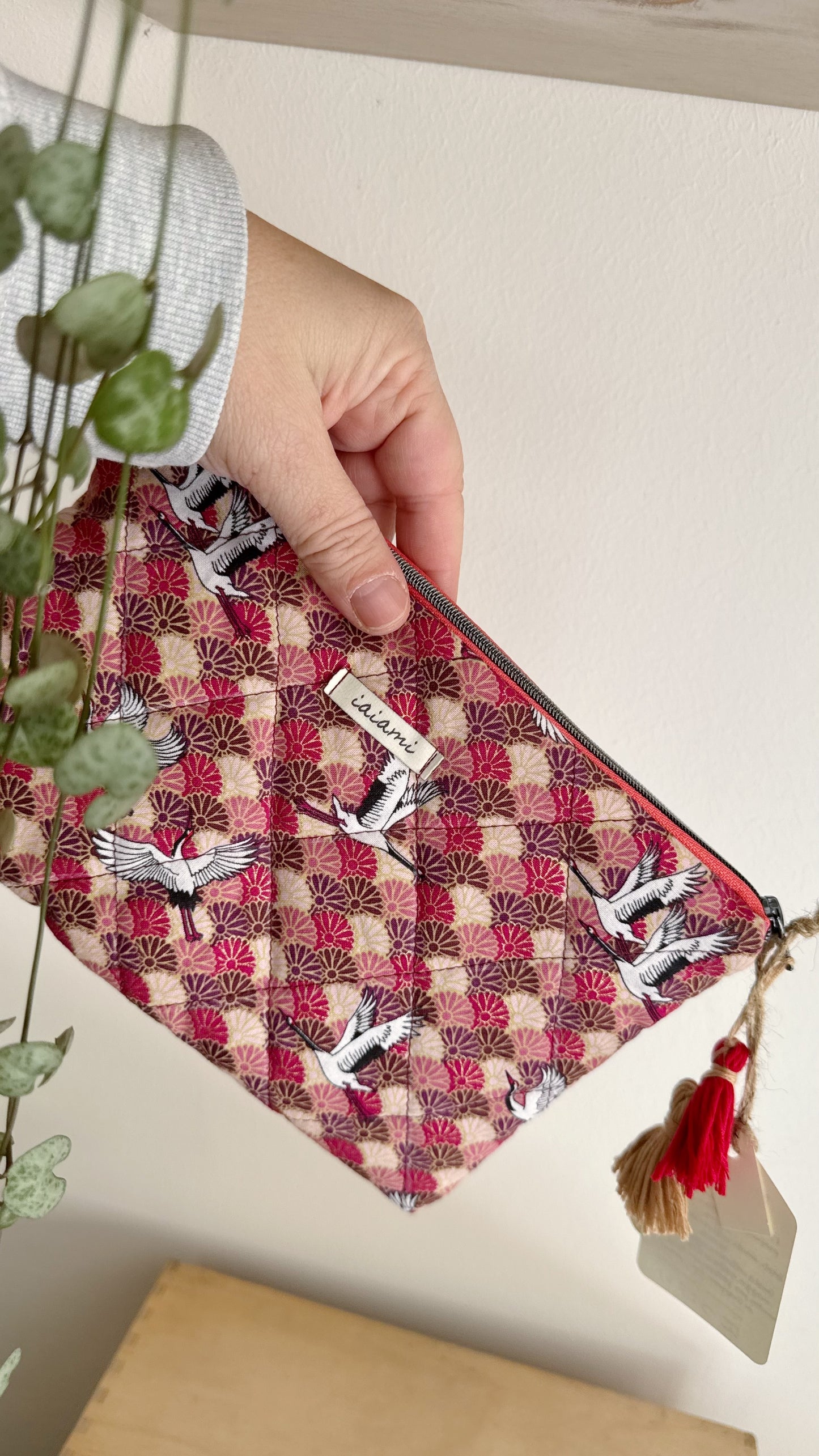 Pochette trapuntata - Airone ventagli (Nippori)
