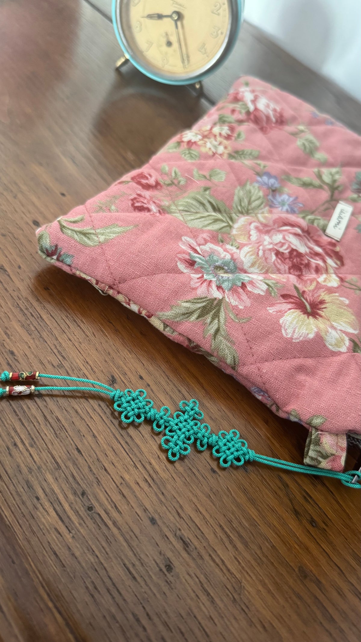 Pochette trapuntata Maxi - Rose con Maedeup nodino coreano(Hanbok) (Copia)