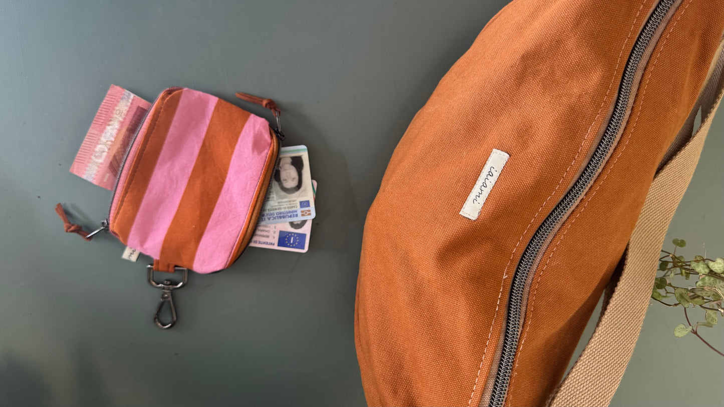 Duetto - Righe rosa e ruggine (Stripes)