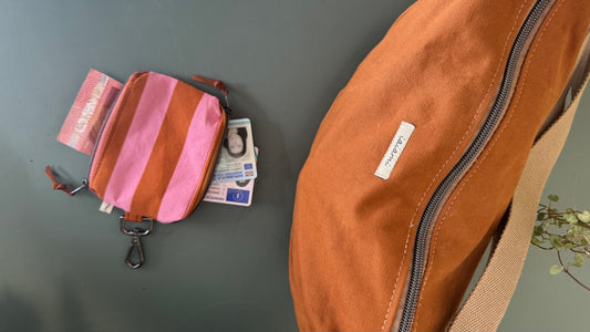 Duetto - Righe rosa e ruggine (Stripes)