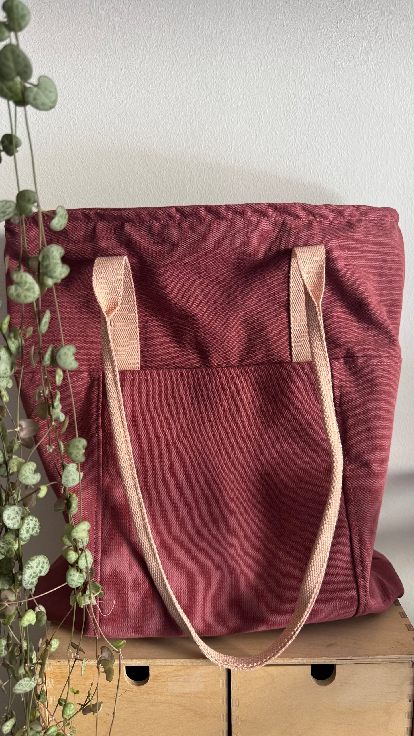 Tote Bag Tamalito - Rosa acceso /Rosa & violetto (Stripes)