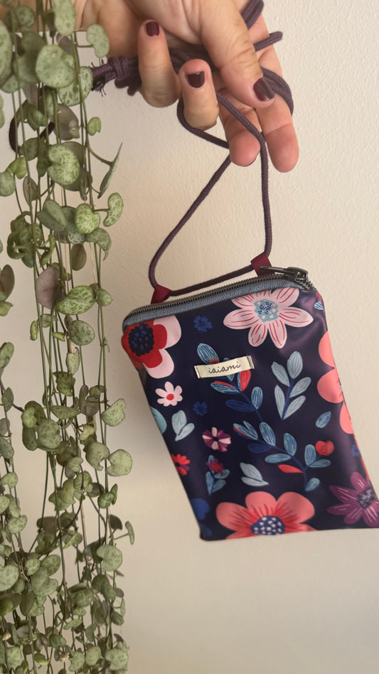 Porta cellulare Gocce (idrorepellente) - Fiori