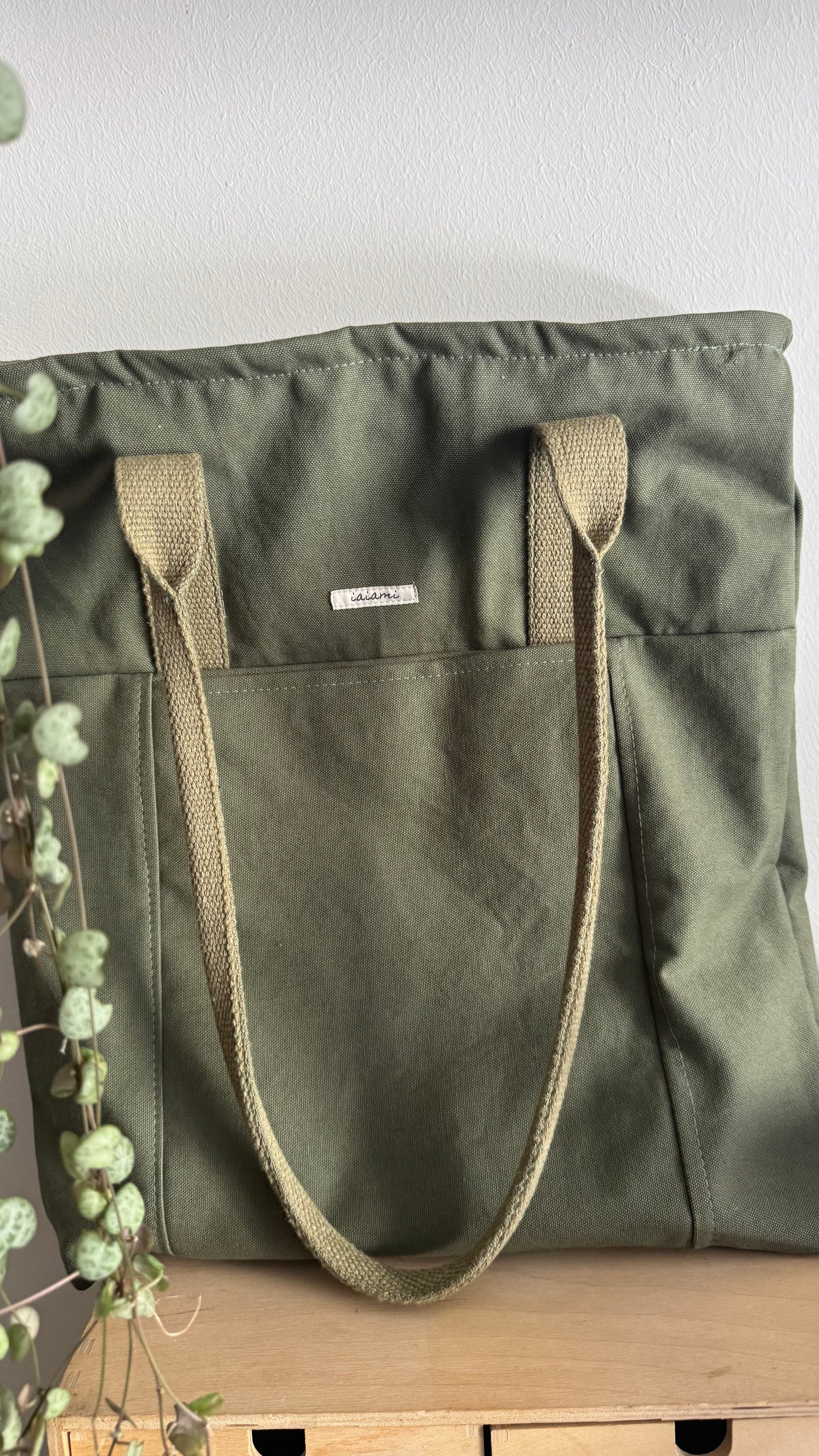Tote Bag Tamalito - Verde militare /  Dragon