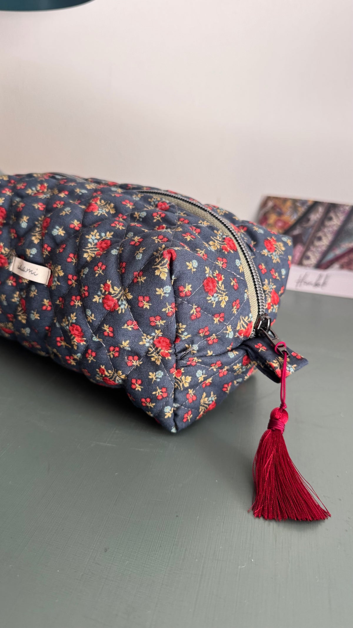 Cubotto trapuntato - Roselline Rosse (Hanbok)